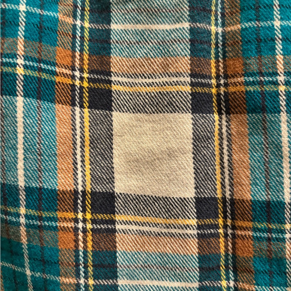 Duluth Trading Co Blue and White Plaid Casual Shirt - Picture 4 of 4